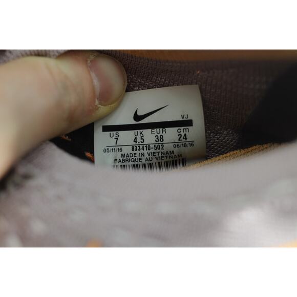 Nike Free Transform Flynit Trainer Mango Purple Sneaker Shoes womens 7 running - Picture 4 of 4